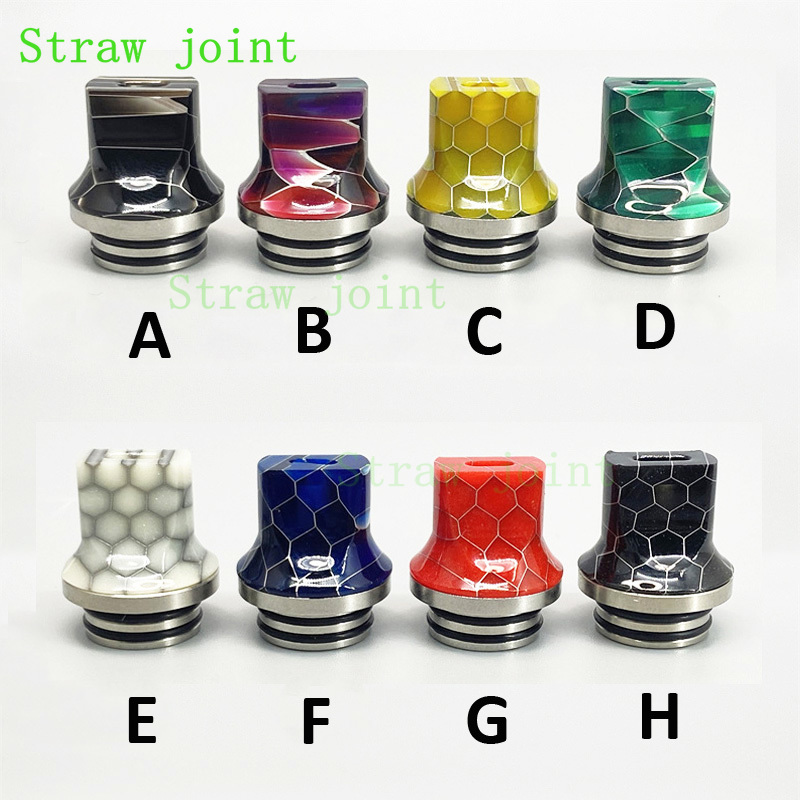 Drip Tip Resin - 1 Stück 810 Strohverbindung aus Edelstahlharz
