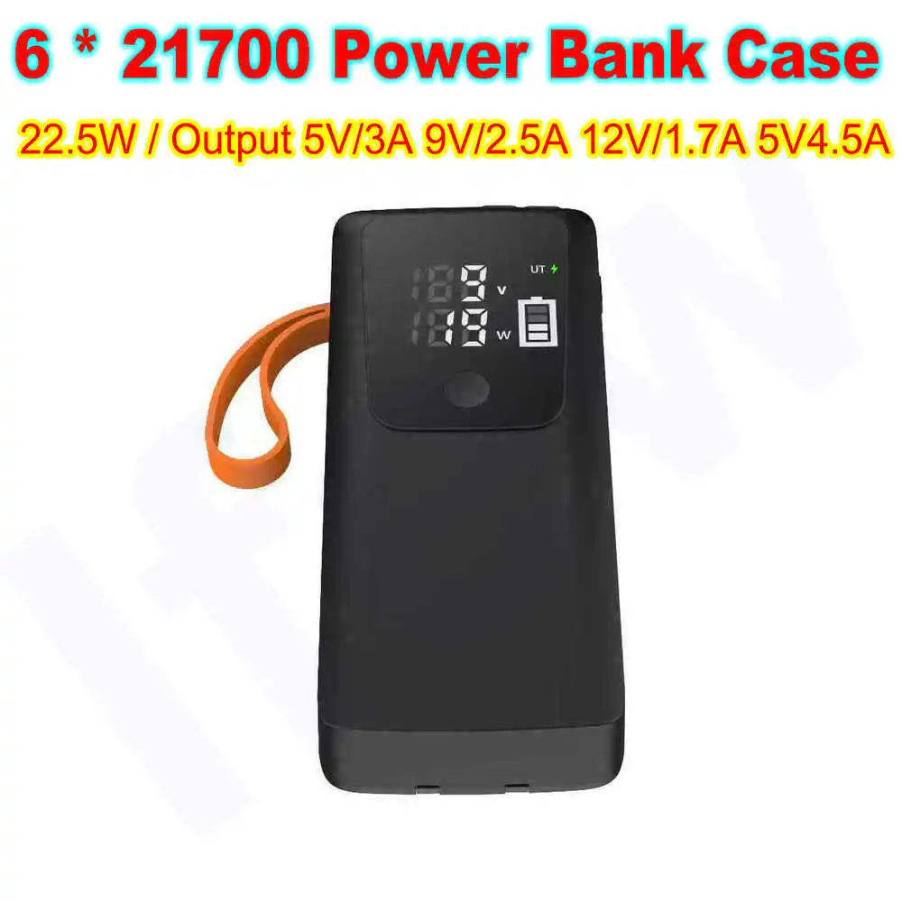 Battery Case Storage - 21700 Batteriegehäuse, Powerbank-Gehäuse, DIY-Shell-Halter, abnehmbar, zum