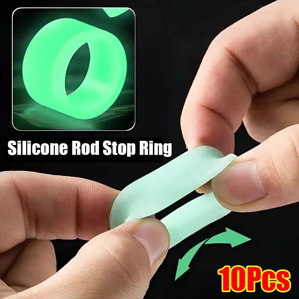Vape Band Silicone - 10Pcs Langlebige Silikon Angelrute Anti-skid Kreis