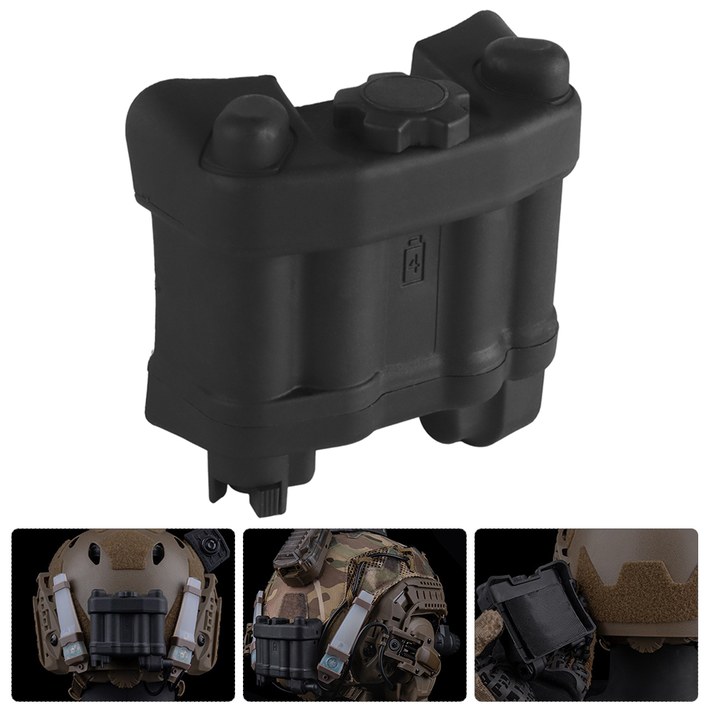 Battery Case Storage - Batteriekasten-Halterungssystem Helm NVG Batterietasche Realistischer Batterie-Aufbewahrungshalter