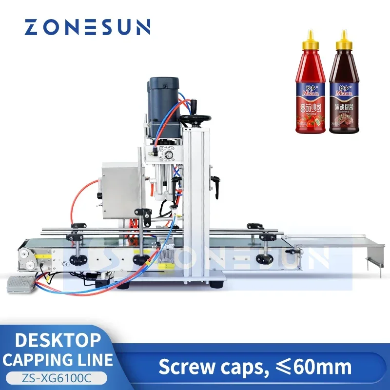 Juice Bottle Dropper - ZONESUN Flaschenverschließmaschine für Schraubverschlüsse, Saft, Flüssigkeiten,