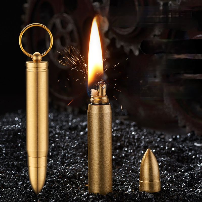 Dry Herb Vaping Accessories - Kugelförmiges Kerosin-Feuerzeug aus Kupfer, Metall-Feuerzeug mit