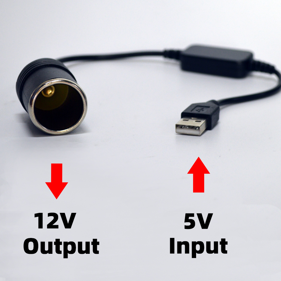 Accessories Experts Vape - 5V zu 12V Konverter-Kabelverlängerung USB- oder