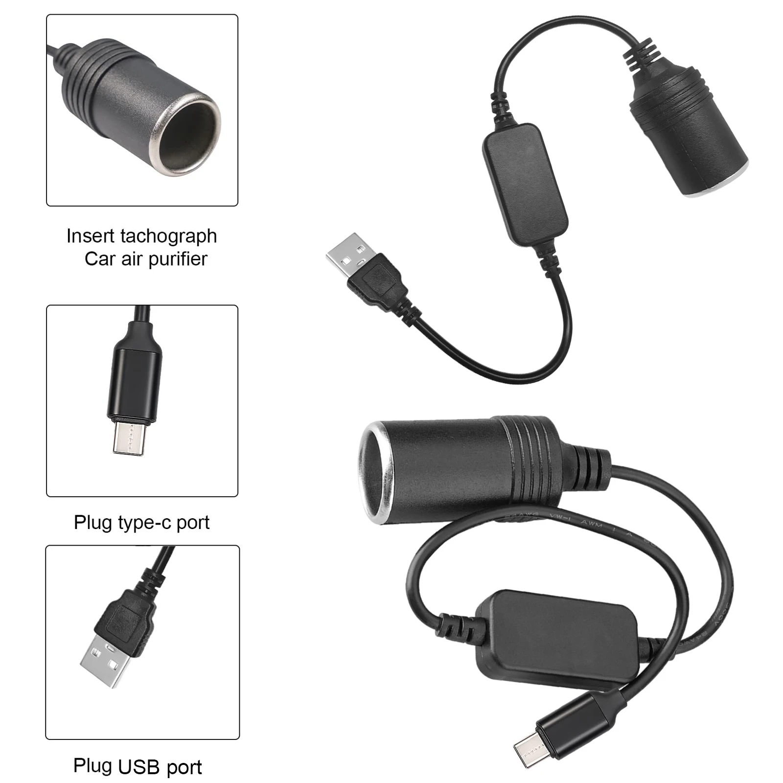 Accessories Experts Vape - 5V zu 12V Zigarettenanzünder-Buchse Typ C