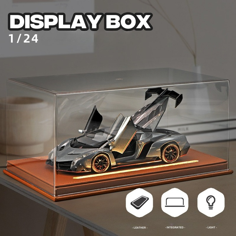 Battery Case Storage - Acryl-Displaybox mit Licht für 1:24, Legierung,