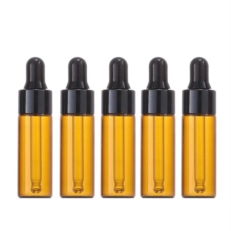 Juice Bottle Dropper - 10 Stück 5 ml bernsteinfarbene Tropfflaschen