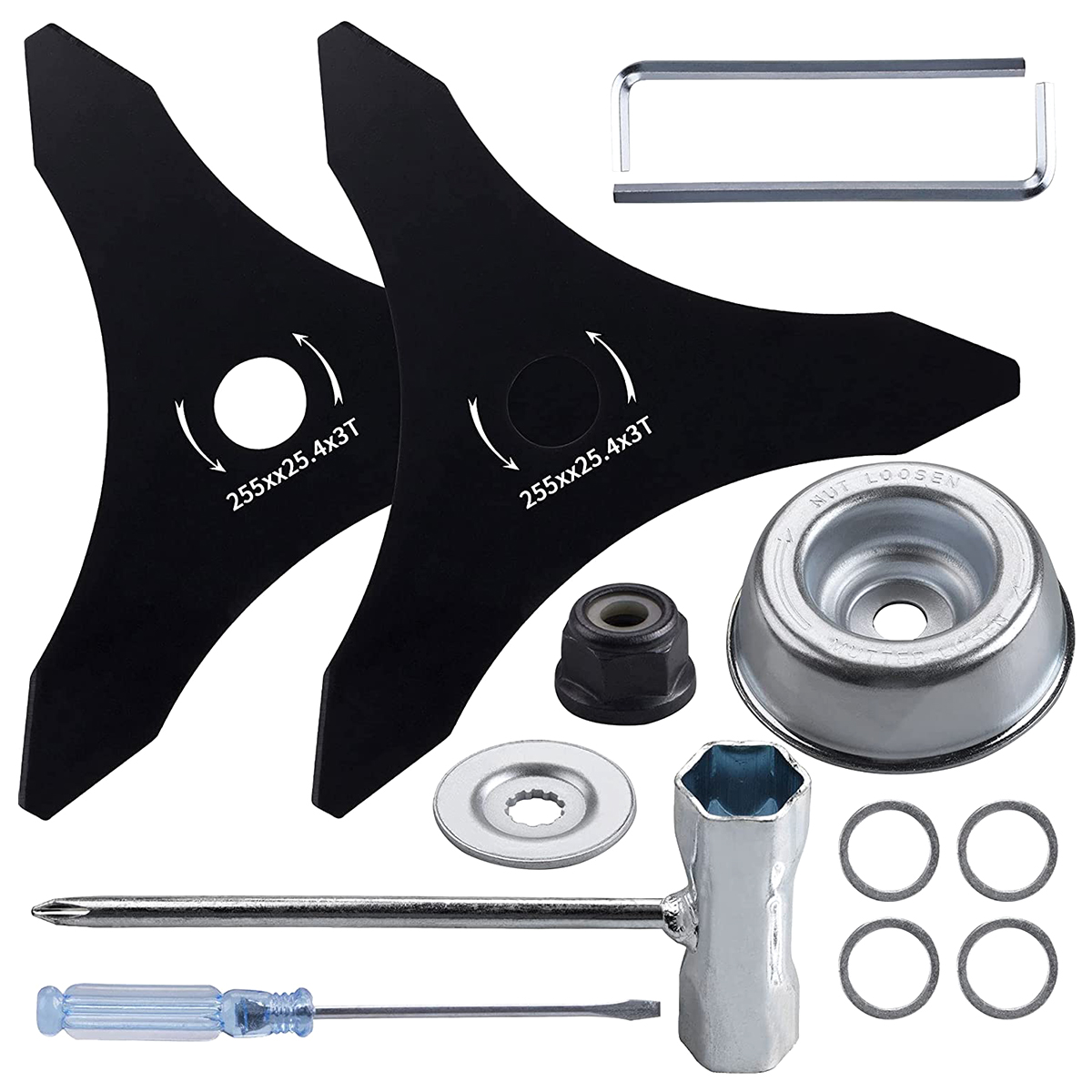 Dry Herb Vaping Accessories - 3 Zähne Freischneiderklinge 255 mm/10 Zoll