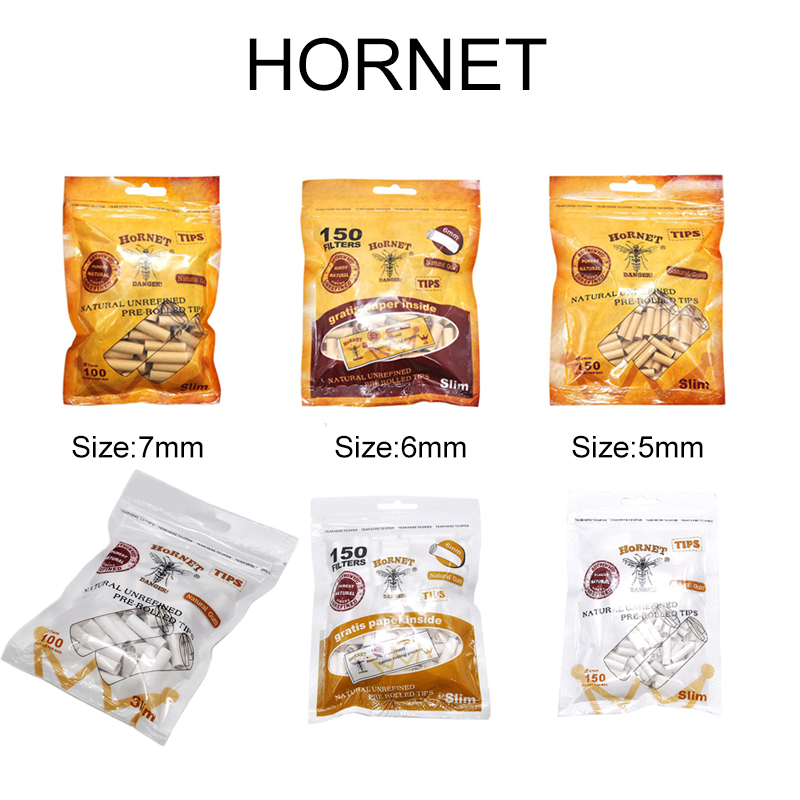 Dry Herb Vaping Accessories - HORNET DANGER Natürliche 5MM/6MM/7MM Schlanke Zigarettenfilter-Spitzen