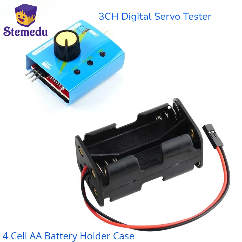 Battery Case Storage - 3CH Digitaler Servotester ESC Speed Controller