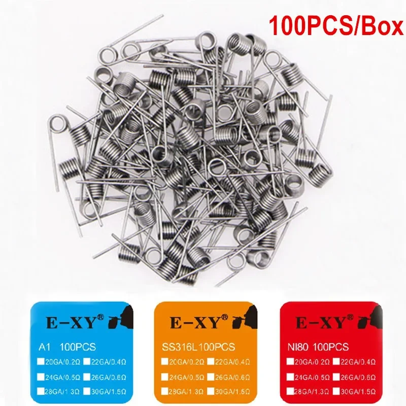 Coil Building Kit - 100 TEILE/SCHACHTEL Vorgefertigter Spulendraht A1 SS316L