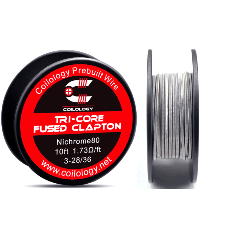 Rda Atomizer Deck - Coilology Tri-Core Fused Clapton NI80 1,73