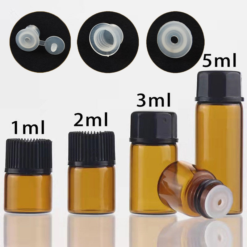 Juice Bottle Dropper - 10X 100x 1/2/3/5/10ML Mini Bernstein Leere