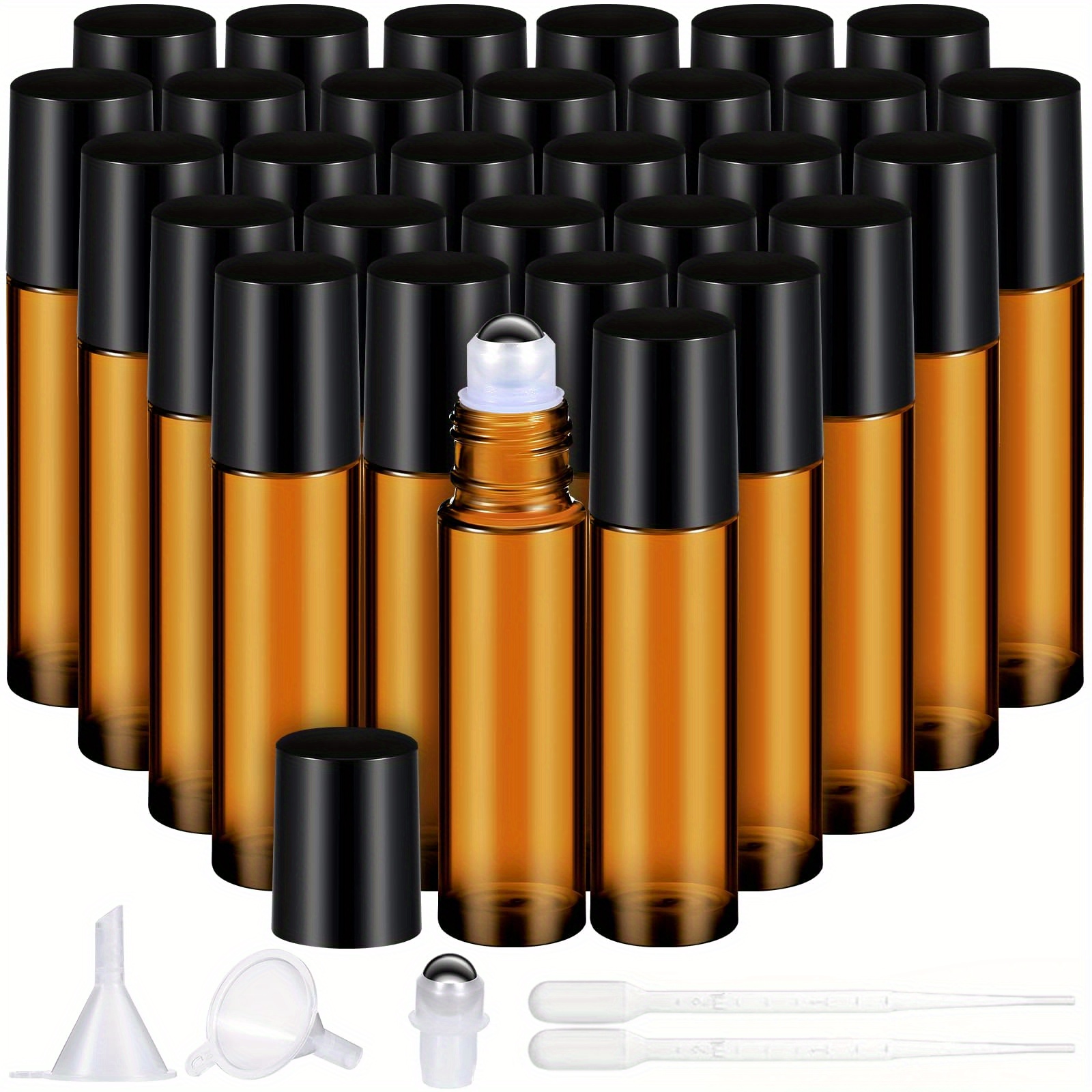 Juice Bottle Dropper - 8/30 Stück Glas-Rollflasche, 10 ml, leere