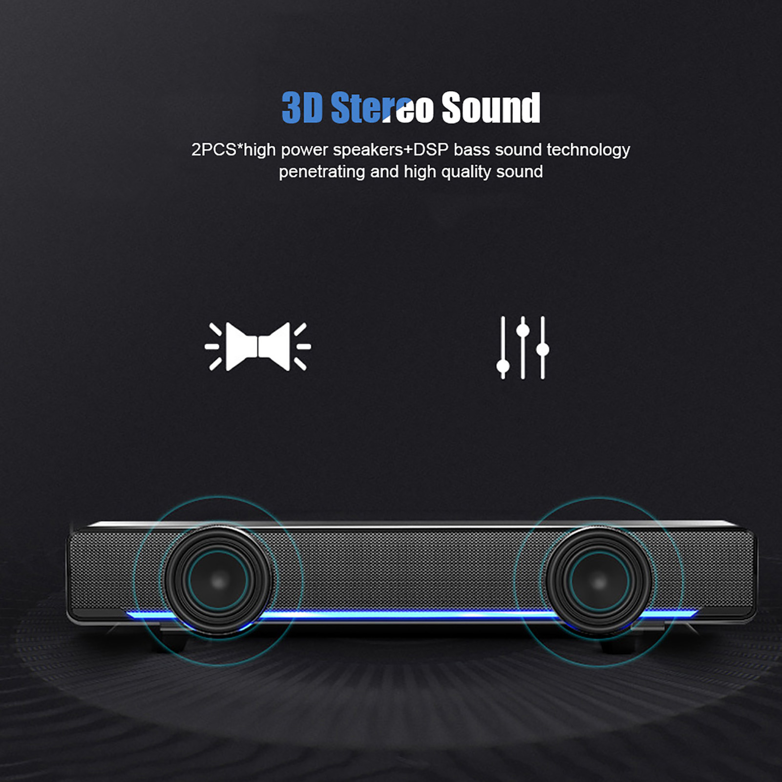 Tragbare Soundbar, USB-verkabe – Battery Case Storage Bewertung und Preis