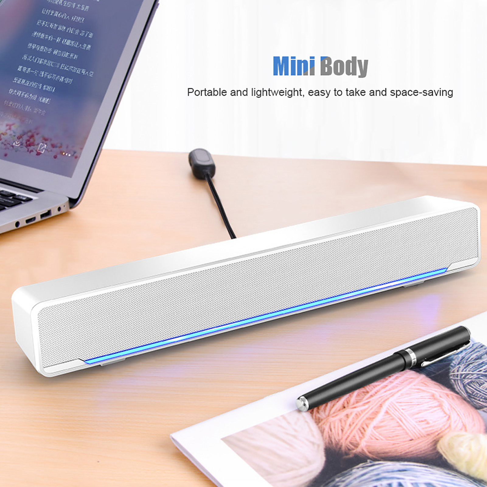 Tragbare Soundbar, USB-verkabe – Battery Case Storage Bewertung und Preis
