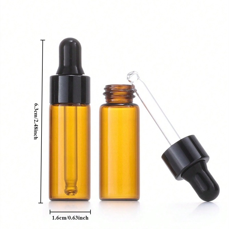 10 Stück 5 ml bernsteinfarbene – Juice Bottle Dropper Bewertung und Preis
