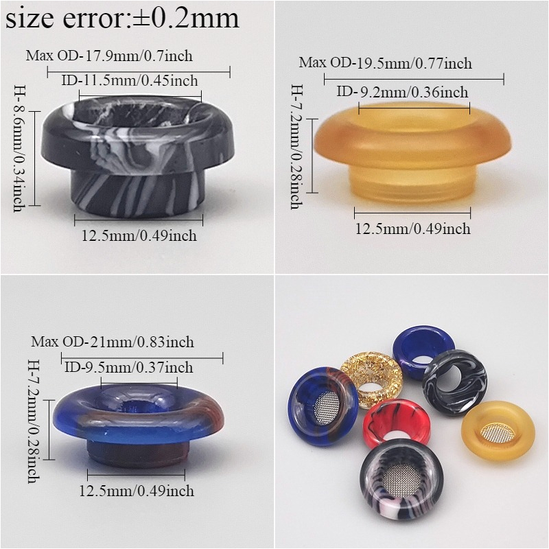 1 STÜCK 810 Filtersieb aus Kun – Drip Tip Resin Bewertung und Preis