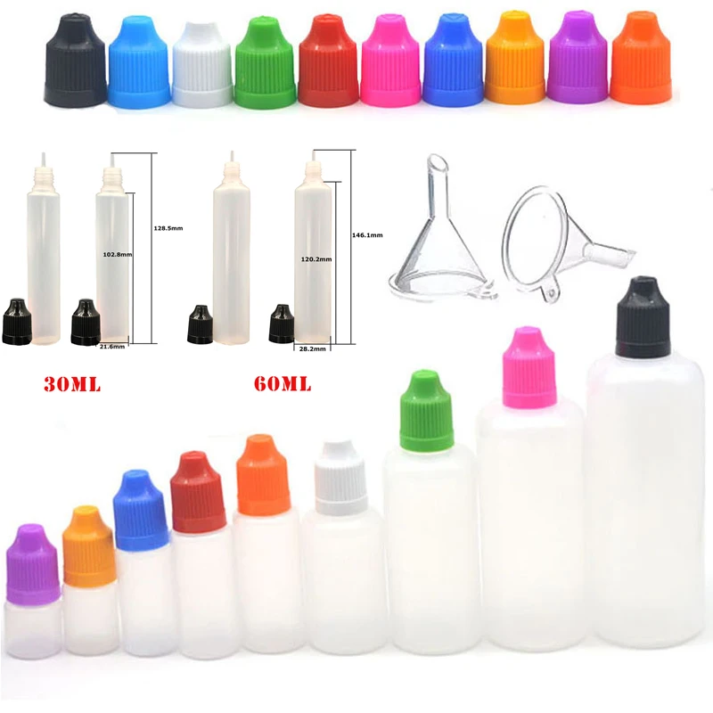 100 stücke 3/5/10/15/20/30/50/ – Juice Bottle Dropper Bewertung und Preis