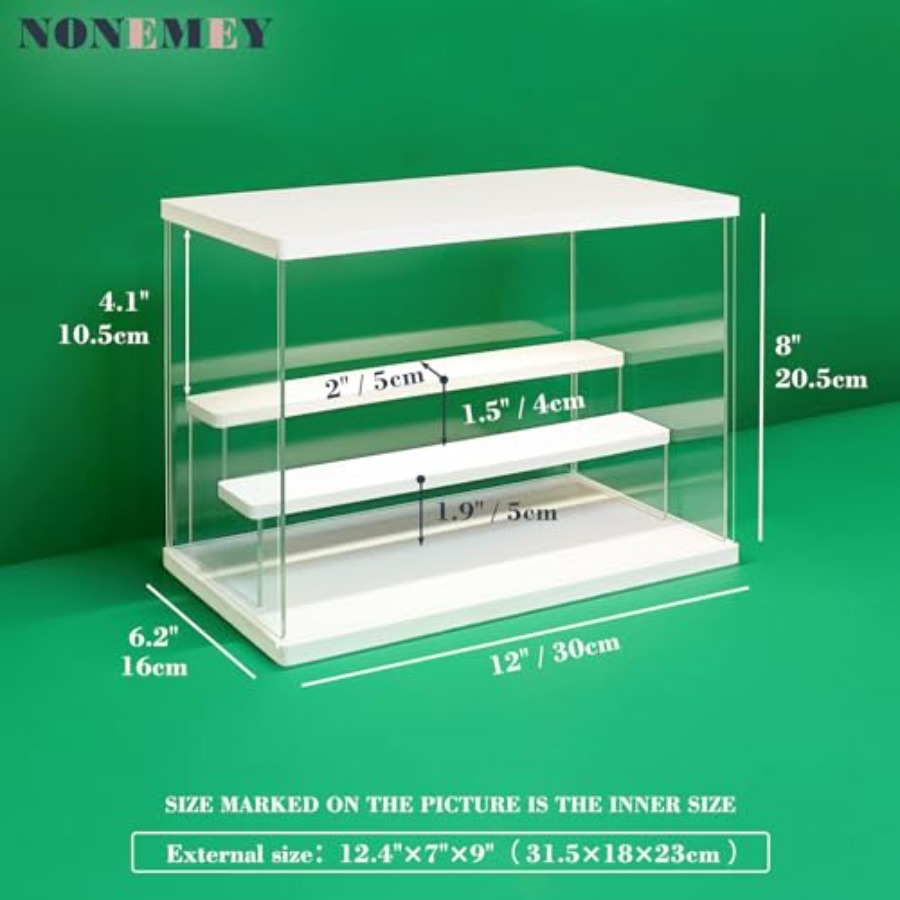 Transparente Acryl-Vitrine mit – Battery Case Storage Bewertung und Preis