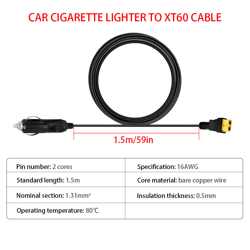 XT60 16AWG Stecker Auto Zigare – Accessories Experts Vape Bewertung und Preis
